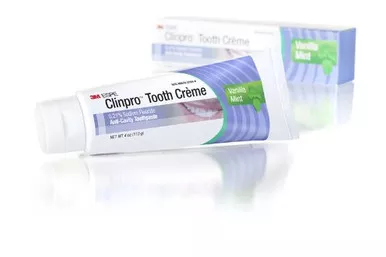 3M Clinpro Tooth Creme, 0.21% Sodium Fluoride, Anti-Cavity Toothpaste, Vanilla Mint, 113g Tube