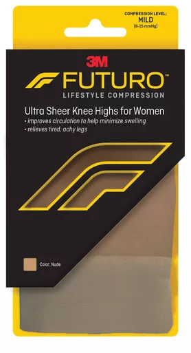 3M Healthcare 71015NEN - Compression Stocking 3M™ Futuro™ Knee High Large Nude Closed Toe