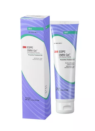 3M OMNI Gel 0.4% Stannous Fluoride Brush-On Gel, Mint, 4.3 oz Tube