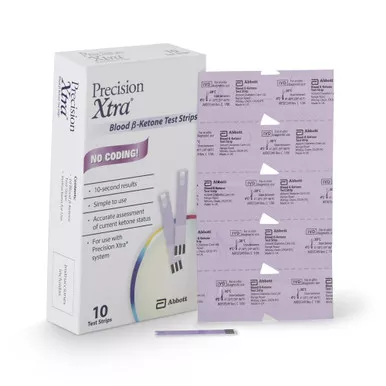Abbott 57599074501 - Blood Glucose and Ketone Test Strips Precision Xtra 10 Strips per Pack