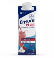 Abbott 64907 - Oral Supplement Ensure Plus Therapeutic Nutrition Strawberry Flavor Liquid 8 oz. Carton