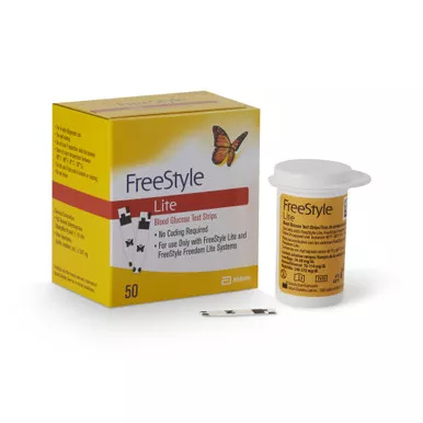 Abbott 99073070822 - Blood Glucose Test Strips FreeStyle Lite 50 Strips per Pack