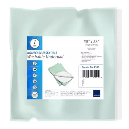 Abena North America Reusable Underpad Abena 30 X 36 Inch Super Absorbent Core Moderate Absorbency - Case of 10 - 2591-CS