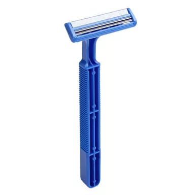 AccuTec Blades 75-0017-0000 - Personal Razor with Lubricating Strip Single Edge Twin Blade NonSterile Disposable