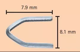 Aesculap Kit Style Ligating Clip Challenger Ti-P Clip-Box Titanium Medium / Large 8.1 mm Silver Clip 12 Clips - Box of 1 - PL579T-BX
