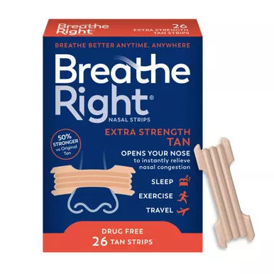 Ag Industries 81007180002 - Allergy Relief Breathe Right Extra Strength Nasal Strip 26 per Box