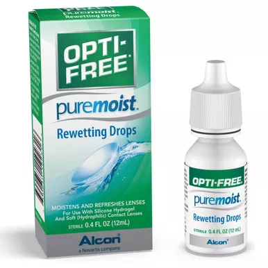 Alcon Labs Otc 00065019231 - Contact Lens Solution Opti-Free Pure Moist 0.4 oz. Solution
