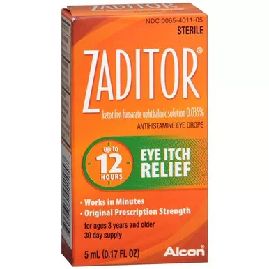 Alcon Labs Otc 00065401105 - Allergy Eye Relief Zaditor 0.17 oz. Eye Drops