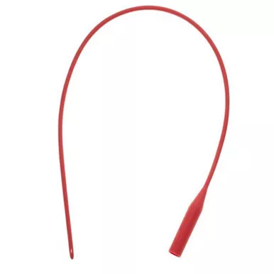 AMSure Red Rubber Urethral Catheter, Female, 10 Fr, 11"