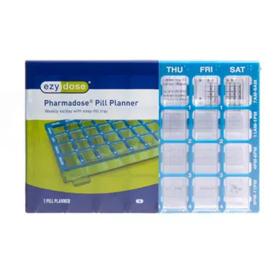 Apothecary Products Inc 91340 - Pill Organizer Pharmadose Locking Pill Planner Small 7 Day 4 Dose