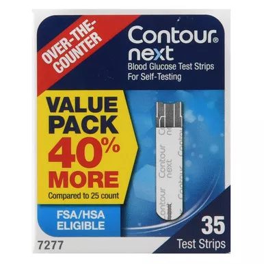 Ascensia Diabetes Care Us Inc 7277 - Blood Glucose Test Strips Contour Next 35 Strips per Pack