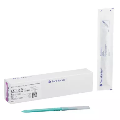 Aspen Surgical Products 371615 - Scalpel Bard-Parker™ Conventional No. 15 Stainless Steel / Plastic Nonslip Grip Handle with Centimeter Scale Sterile Disposable