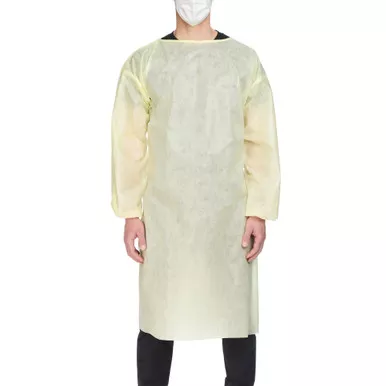 Aspen Surgical Products 51178 - Protective Procedure Gown Precept X-Large Yellow NonSterile AAMI Level 2 Disposable