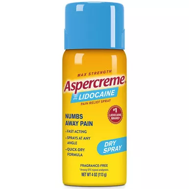 Aventis Pharmaceuticals 04116705835 - Topical Pain Relief Aspercreme Max 4% Strength Lidocaine Spray 4 oz.