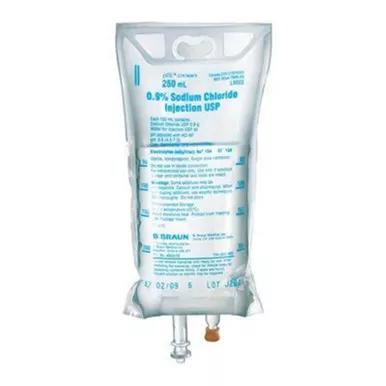 B. Braun L8002 - Sodium Chloride, Preservative Free 0.9% IV Solution 250 mL