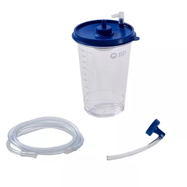 Bard PWKIT03 - Urine Collection Kit PureWick™ The accessory kit includes (1) 2000cc collection canister with lid, (1) pump tubing, and (1) collector tubing with elbow connector.