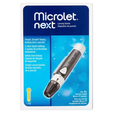Bayer Healthcare 00193670201 - Lancing Device Microlet Push Button Activation Finger
