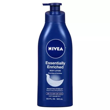 Beiersdorf Inc 07214001150 - Hand and Body Moisturizer Nivea Essentially Enriched 16.9 oz. Pump Bottle Scented Lotion