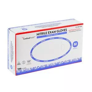Cardinal Health - Cardinal Health FLEXAL Touch Nitrile Exam Gloves, Powder-Free, Medium - 3.1 MIL