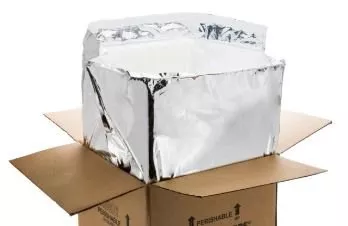 Coldkeepers LLC Insulated Shipper Liner Kold-To-Go 16 X 16 Inch For use with 16 X 16 X 16 Inch Box - Box of 16 - KG-16CU-PL10RT-1416-BX
