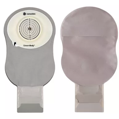 ConvaTec 423643 - Ostomy Pouch Esteem Body™ One-Piece System 11 Inch Length Convex, Trim To Fit 10 to 45 mm Stoma Drainable