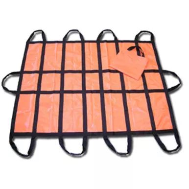 Dick Medical Supply 30060OR - Transfer Sheet BIG Daddy Soft Stretcher Orange 60 X 80 Inch 10 Handles