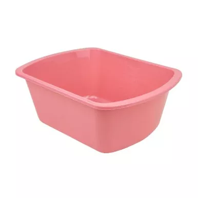 Dynarex Wash Basin Rectangular, 7.4 qt., Mauve
