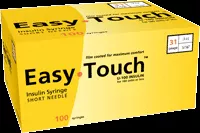 Easy Touch Insulin Syringe 31G x 5/16", 0.3 mL, (100 count)