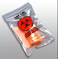 Elkay Plastics Specimen Transport Bag with Document Pouch Lab-Loc 9 X 12 Inch Zip Closure Biohazard Symbol / Storage Instructions NonSterile - Case of 1000 - LAB20912-CS