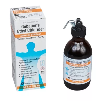 Gebauer 0038-6000-103 - Ethyl Chloride 100% Medium Stream Bottle 3.9 Oz