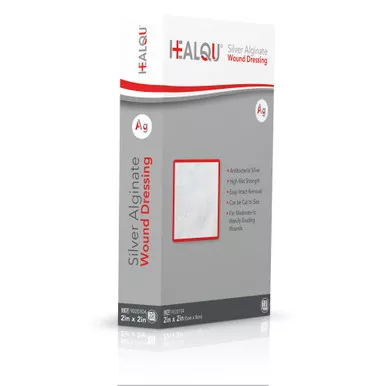 Healqu 9020104 - HEALQU Silver Alginate Wound Dressing 2 x 2