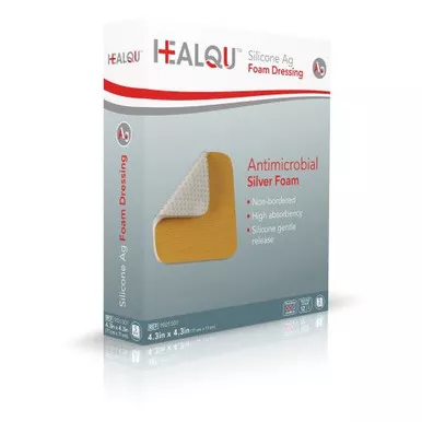 Healqu 9021501 - HEALQU Antimicrobial Silver Foam (4.3 x 4.3)