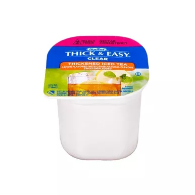 Hormel Food Sales 28259 - Thickened Beverage Thick & Easy 4 oz. Portion Cup Iced Tea with Lemon Flavor