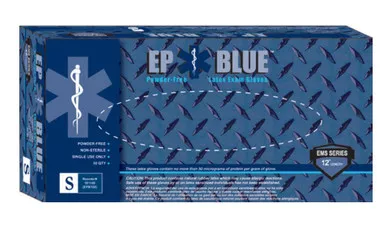 Innovative Healthcare Corp 181300 - Exam Glove DermAssist EP Blue™ Large NonSterile Latex Extended Cuff Length Fully Textured Blue Chemo Tested