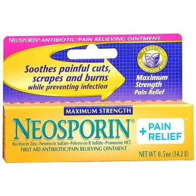 J & J Sales 00501371205 - First Aid Antibiotic with Pain Relief Neomycin Sulfate / Polymyxin B Sulfate / Pramoxine HCl Neosporin + Pain Relief Maximum Strength Cream 0.5 oz. Tube