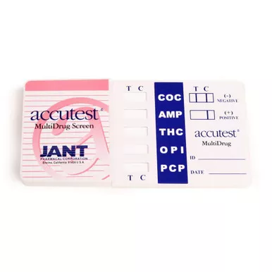 Jant Pharmacal Corp DS01AC425 - Drugs of Abuse Test Kit Accutest AMP, COC, OPI, mAMP/MET, THC 25 Tests CLIA Non-Waived