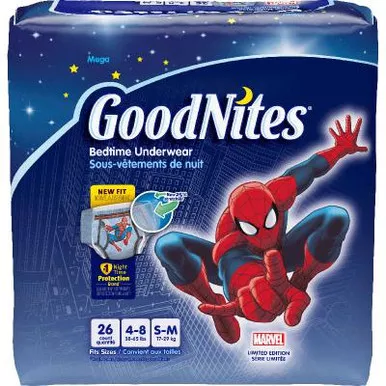 Kimberly Clark 40531 - Goodnites Youth Pants for Boys Small/Medium, Giga Pack.