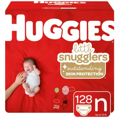 Kimberly Clark 49695 - Huggies Little Snugglers Diapers, Size 1, Jumbo Pack