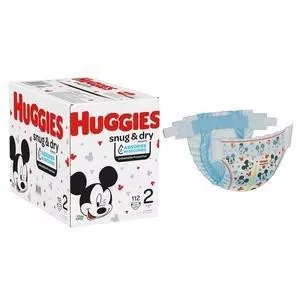 Kimberly Clark 51531 - Huggies Snug and Dry Diapers, Size 2, Giga Pack, 112 Ct