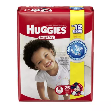 Kimberly Clark 51534 - Huggies Snug and Dry Diapers, Size 5, Giga Pack, 76 Ct