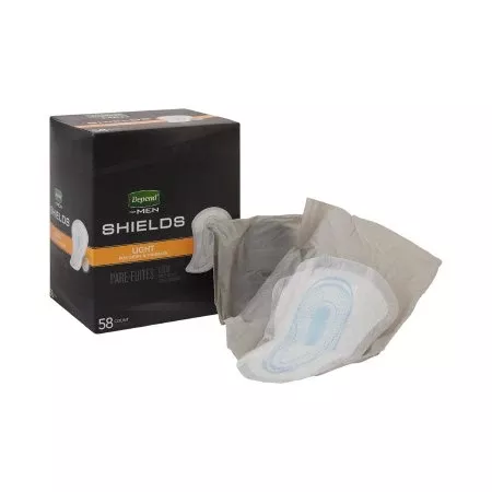Kimberly Clark Bladder Control Pad Depend Shields for Men 5-1/2 X 12 Inch Light Absorbency Sodium Polyacrylate Core One Size Fits Most - Case of 174 - 35641-CS