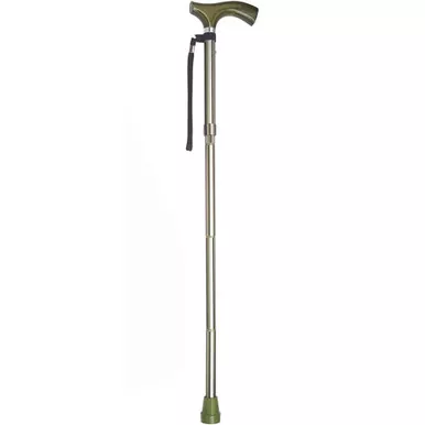 Mabis Healthcare 502-2000-5105 - Folding Cane Switch Sticks Aluminum 32 to 37 Inch Height Huntington Print