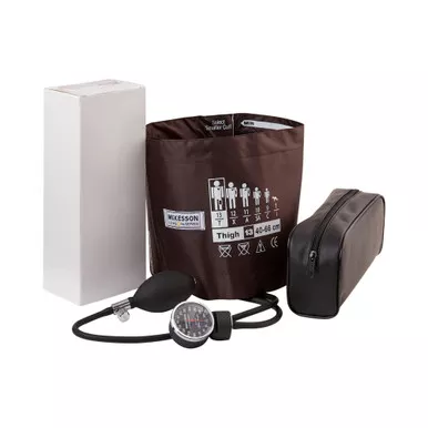 McKesson 01-720-13TBRGM - Aneroid Sphygmomanometer Unit McKesson LUMEON™ Thigh Cuff Nylon Cuff 40 - 66 cm Pocket Aneroid