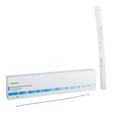 McKesson 16-M1612 - Urethral Catheter McKesson Straight Tip Uncoated PVC 12 Fr. 16 Inch