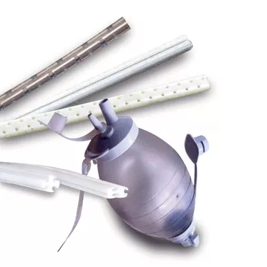McKesson 322227 - Wound Drain Tube S-Vac Round Hubless Type With Trocar 4 Channel Type 10 Fr. Size Sterile