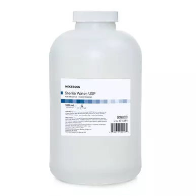 McKesson 37-6291 - McKesson Irrigation Solution Sterile Water for Irrigation Not for Injection Bottle 1000 mL