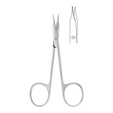 McKesson 43-1-110 - Tenotomy Scissors McKesson Argent™ Stevens 4-1/8 Inch Length OR / Surgical Grade Stainless Steel Finger Ring Handle