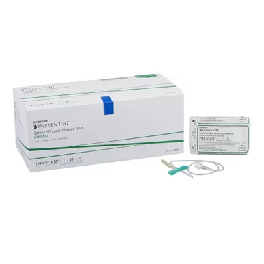 McKesson 4665 - Infusion Set McKesson Prevent 21 Gauge 3/4 Inch 12 Inch Tubing Without Port
