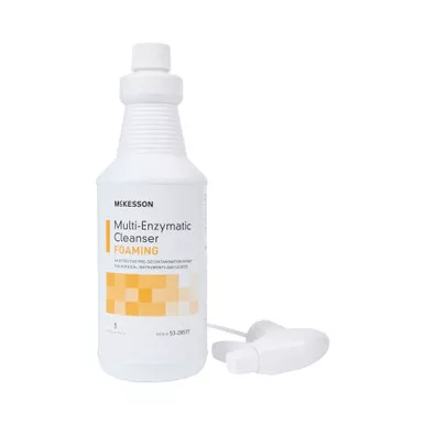 McKesson 53-28517 - Multi-Enzymatic Instrument Detergent McKesson Foam RTU 1 Quart Bottle Fresh Rain Scent