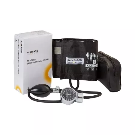McKesson Aneroid Sphygmomanometer Unit McKesson LUMEON™ Adult Nylon 23 - 40 cm Pocket Aneroid - Case of 20 - 01-720-11ABKGM-CS